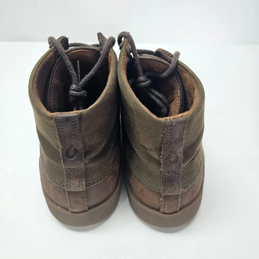 Olukai Molina Casual Comfort Chukka Ankle Boots Dark Wood Brown Size 11